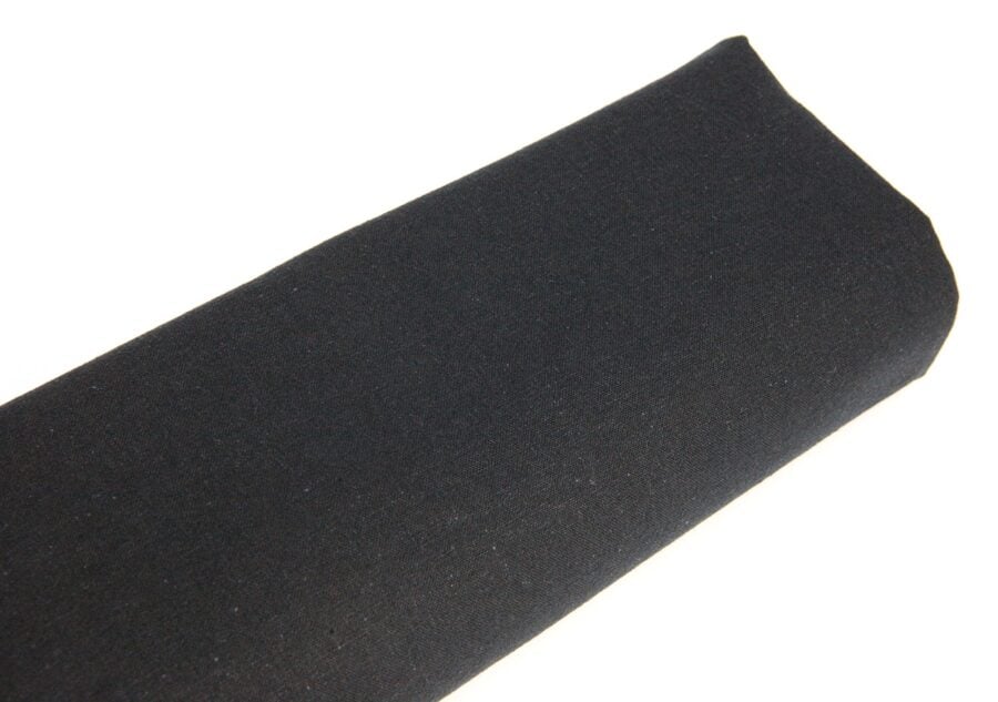 Japanese cotton fabric in plain black