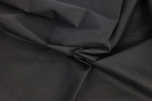Japanese cotton fabric in plain black