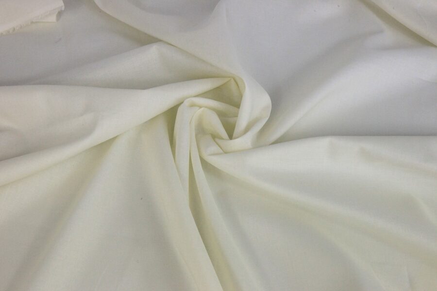 Japanese solid cotton lawn fabric ivoire