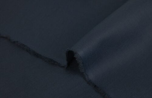 Japanese solid cotton lawn fabric navy blue
