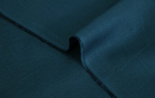 Japanese solid cotton lawn fabric teal blue