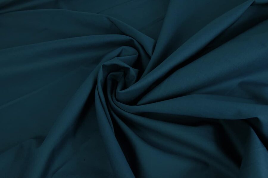 Japanese solid cotton lawn fabric teal blue