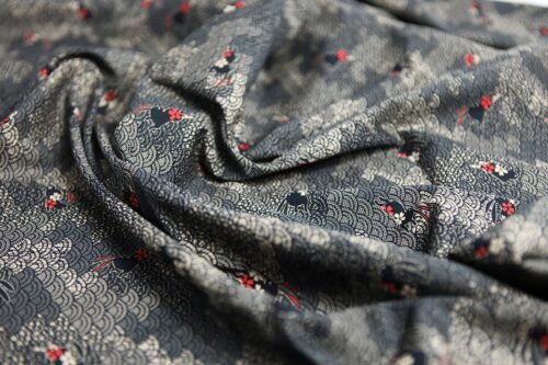 Japanese fabric seigaiha wave rabbit