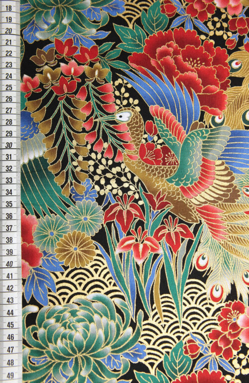 Japanese Golden Peacock fabric