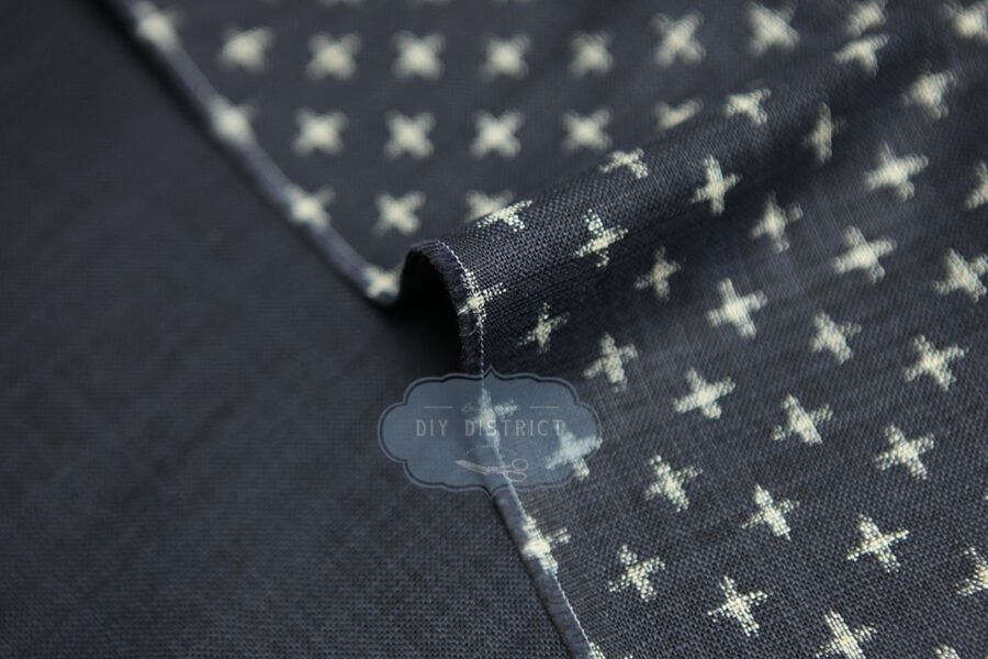 Traditional Japanese fabric cross pattern