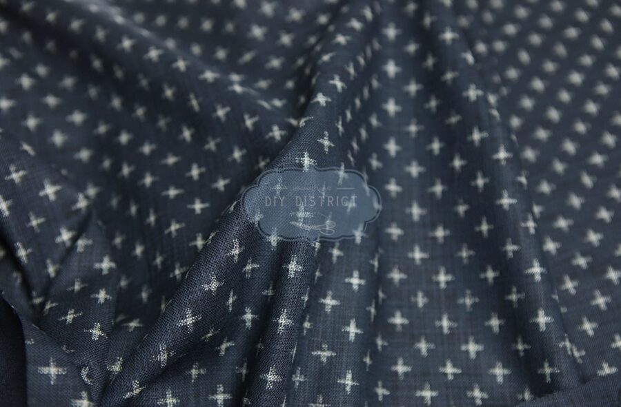 Traditional Japanese fabric cross pattern