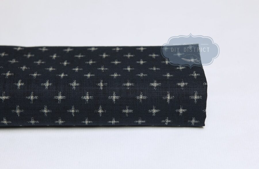 Traditional Japanese fabric cross pattern