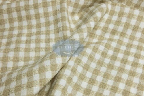 Japanese patchwork fabric white and beige squares