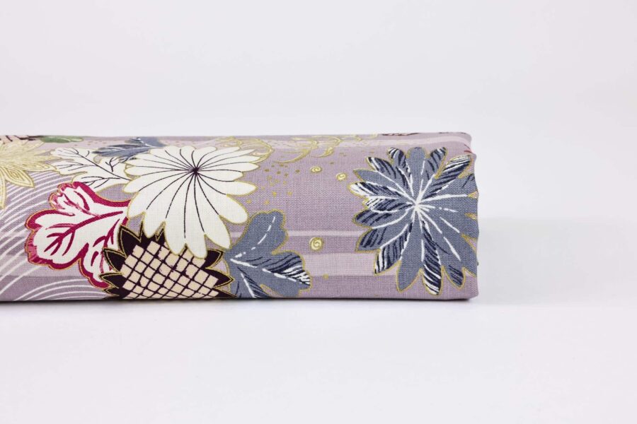 Tissu Hyakka Ryoran Quilt Gate violet