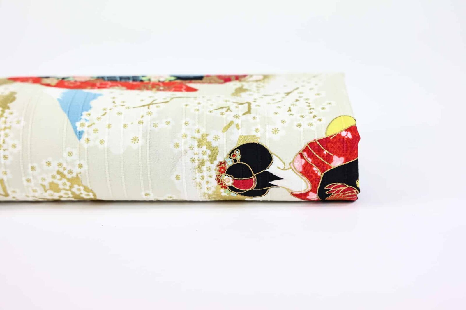 Tissu Japonais Maiko et Hanami fond blanc. Japan fabric, Japanese fabric