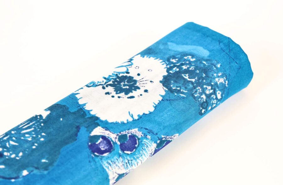 Tissu Nani IRO Komorebi coton bio bleu. japan fabric, Japanese textile, Japanese fabrics