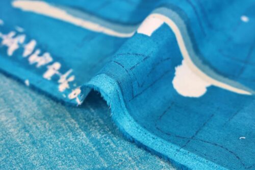 Tissu Nani IRO Komorebi coton bio bleu. japan fabric, Japanese textile, Japanese fabrics