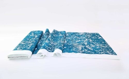 Nani IRO Lei Nani coton lawn bio bleu. Japanese fabric