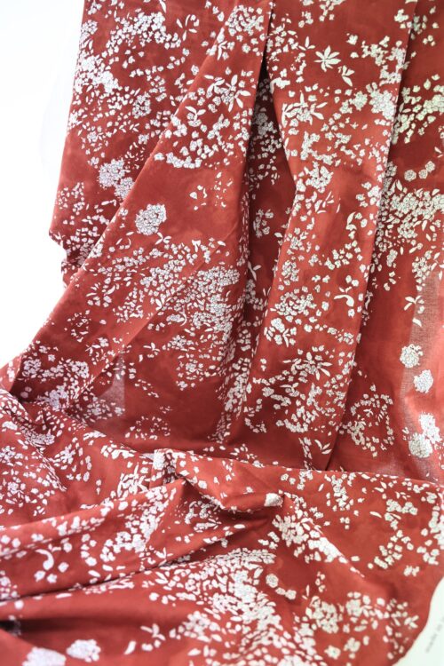 Nani IRO Lei Nani coton lawn bio rouge. Japanese fabric