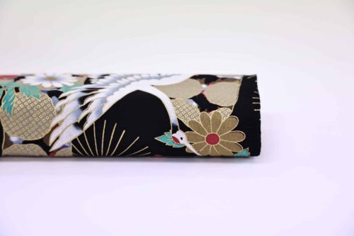 Tissu Japonais Grues et paysage enchanté. Japanese fabric