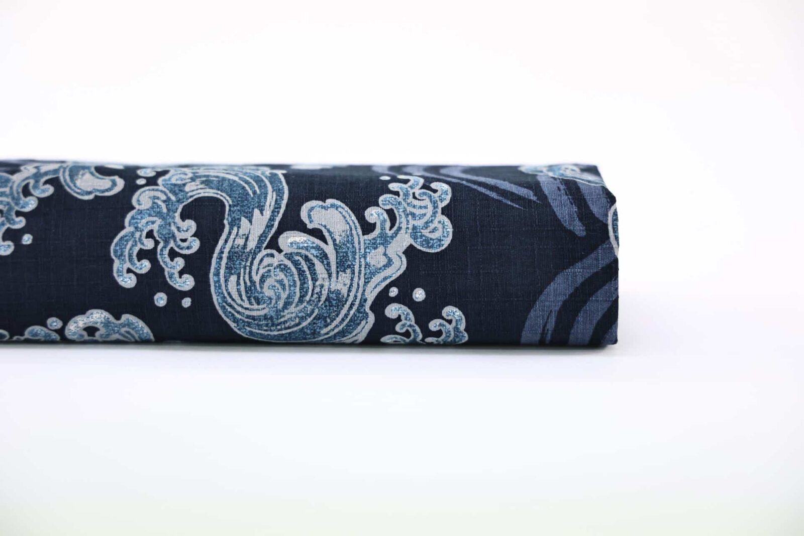 Tissu Japonais grande vague fond bleu. Japan Fabric. Japanese Wave