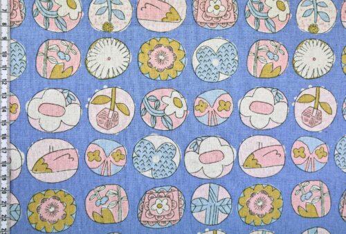 Canvas Japonais style rétro fond bleu. Japanese fabric