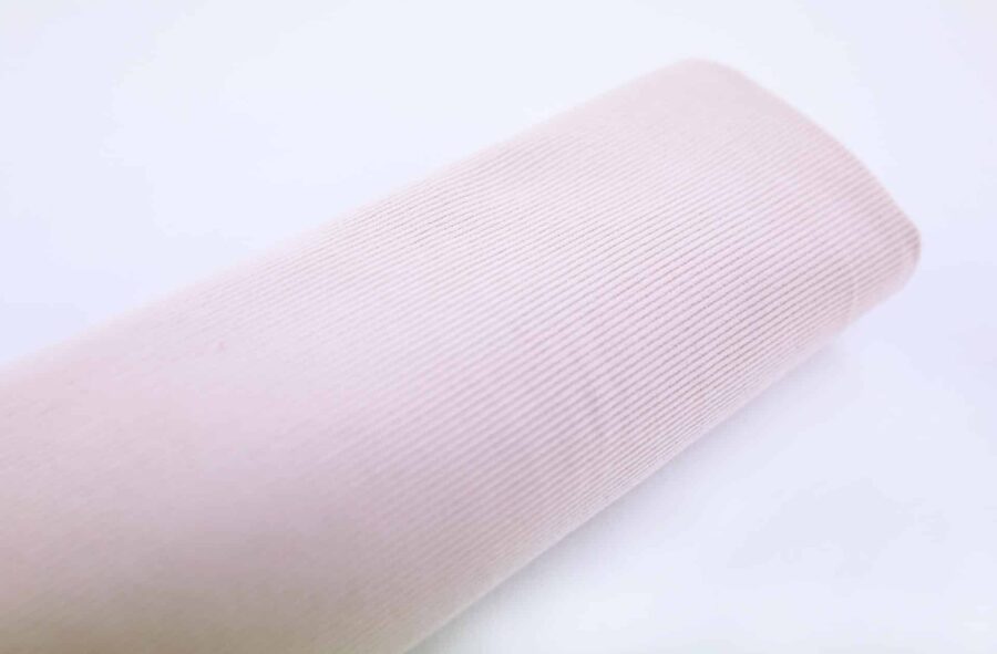 Tissu velours côtelé Japonais couleur rose. Japanese fabric