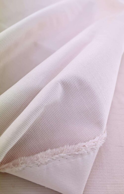 Tissu velours côtelé Japonais couleur rose. Japanese fabric