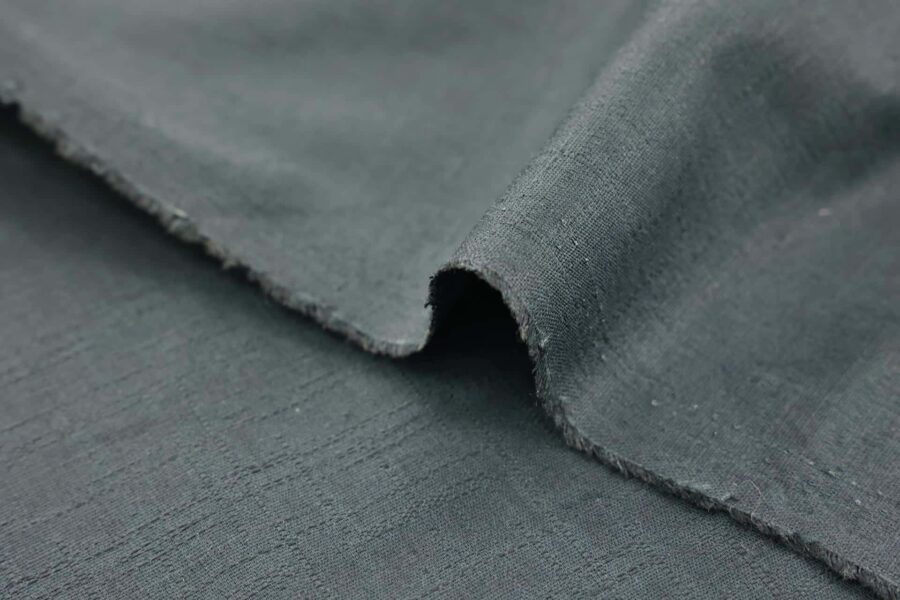 Tissu Japonais coton Dobby bleu uni. Japanese fabric