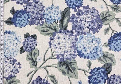 Canvas Japonais hortensia bleu. Japanese fabric