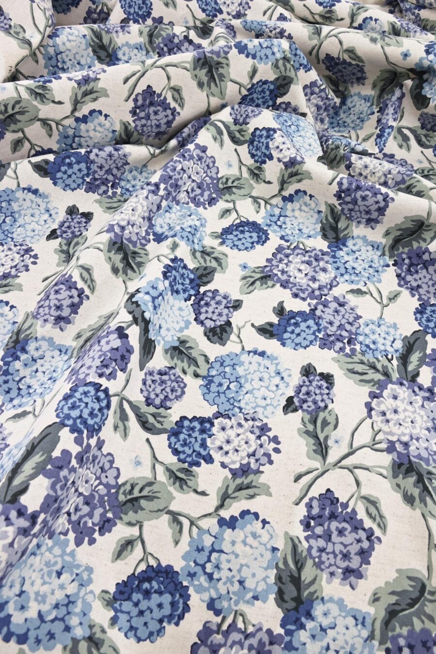 Canvas Japonais hortensia bleu. Japanese fabric