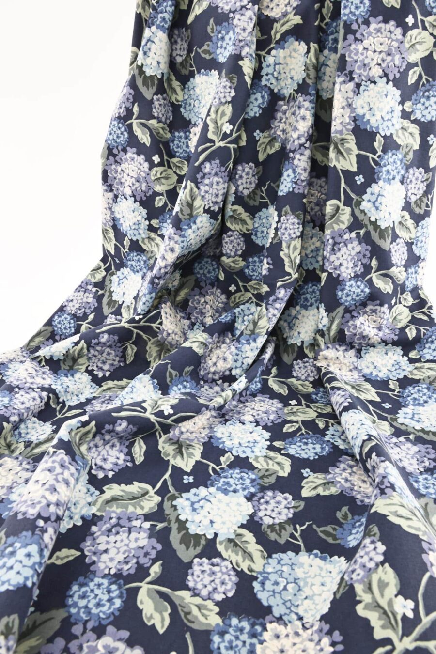 Canvas Japonais hortensia bleu marine. Japanese fabric