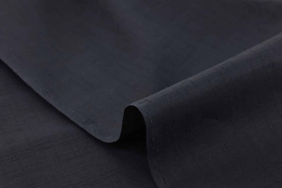 Tissu Japonais coton Dobby bleu marine uni. Japanese fabric