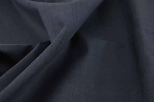 Tissu Japonais coton Dobby bleu marine uni. Japanese fabric