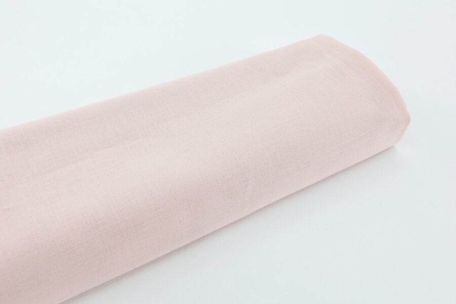 Tissu Japonais rose poudre coton lawn. Japanese solid fabric