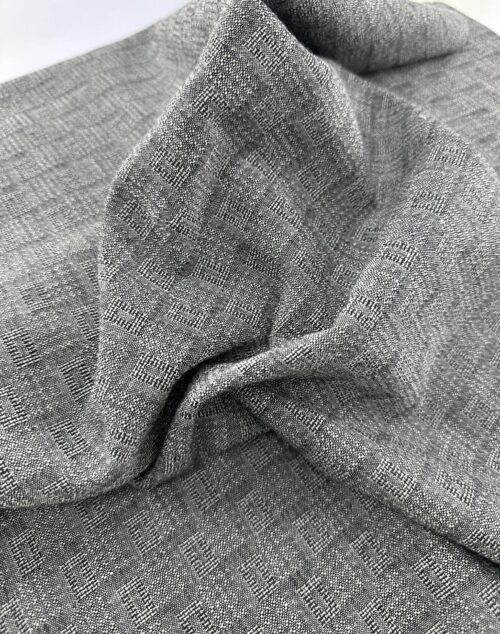 Tissu tissé gris carreaux pour patchwork Japonais