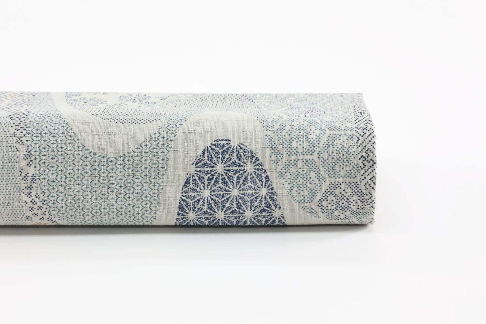 Japanese fabrics Kawa pattern grey background
