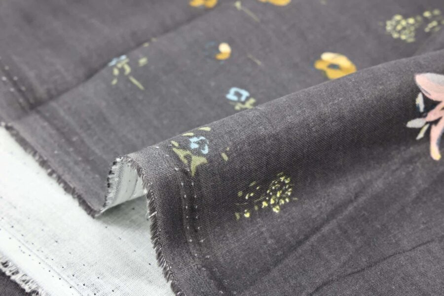 Nani IRO organic cotton double gauze PAL dark grey