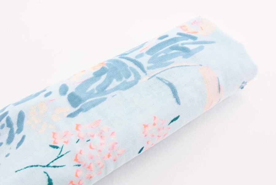 Nani IRO organic cotton double gauze PAL light blue