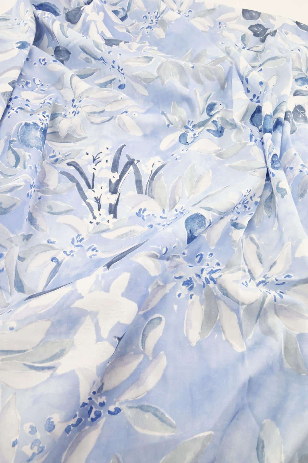 Nani IRO organic cotton double gauze Margo bleu