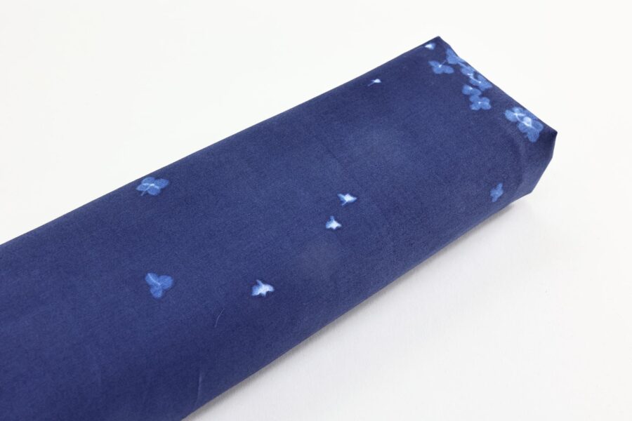 Nani IRO micro cosmos cotton satin navy blue