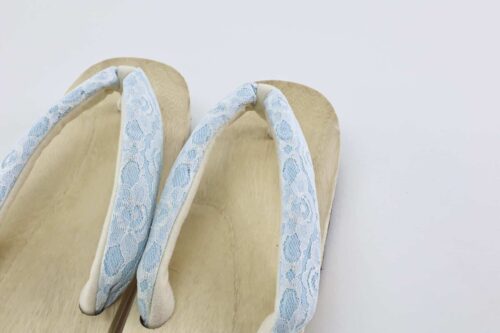 Wooden Geta with lace