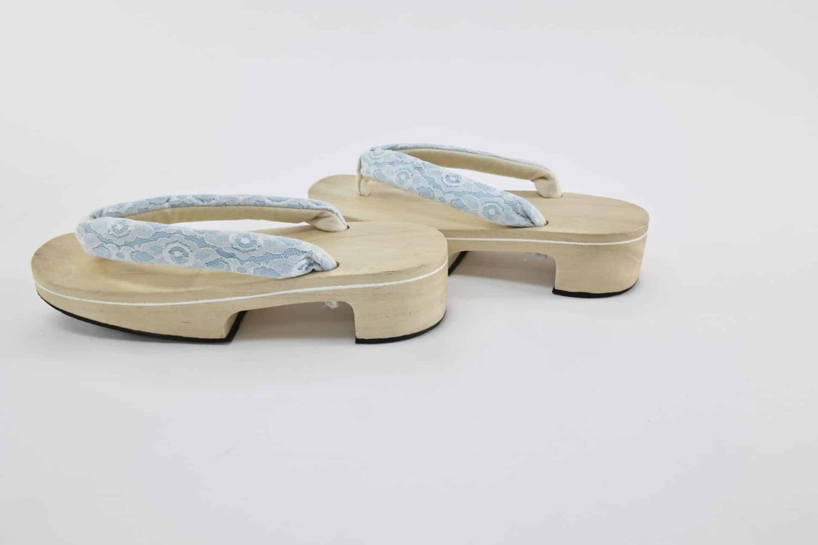 Wooden Geta with lace