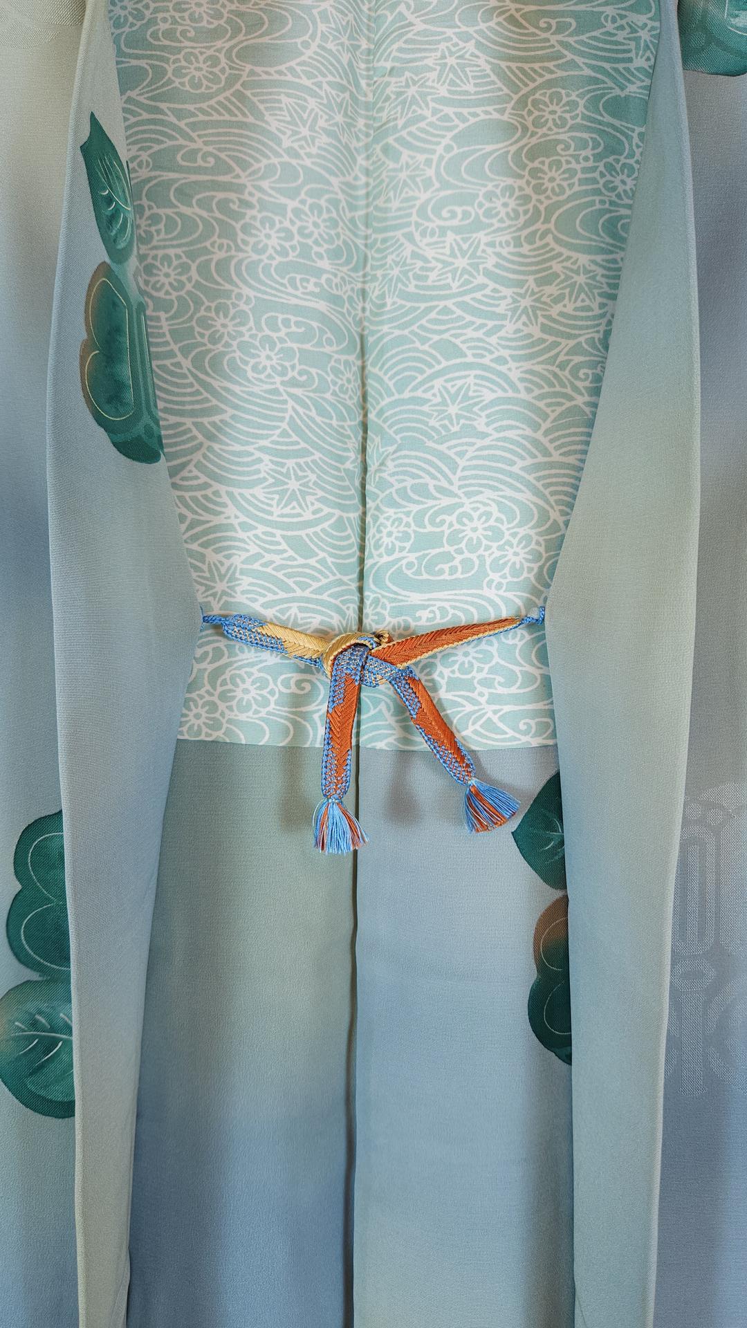 Blue-green gradient Haori