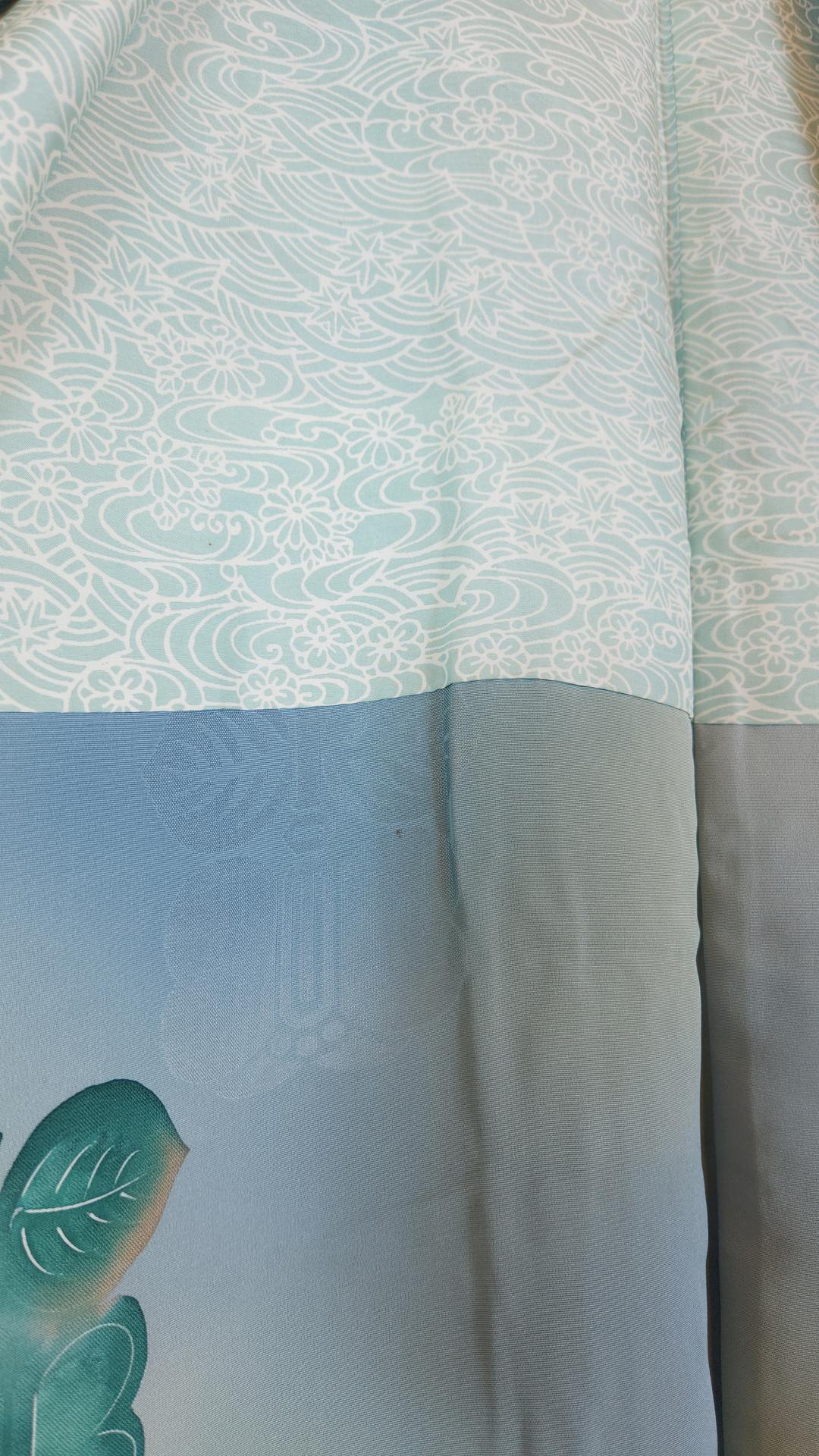 Blue-green gradient Haori