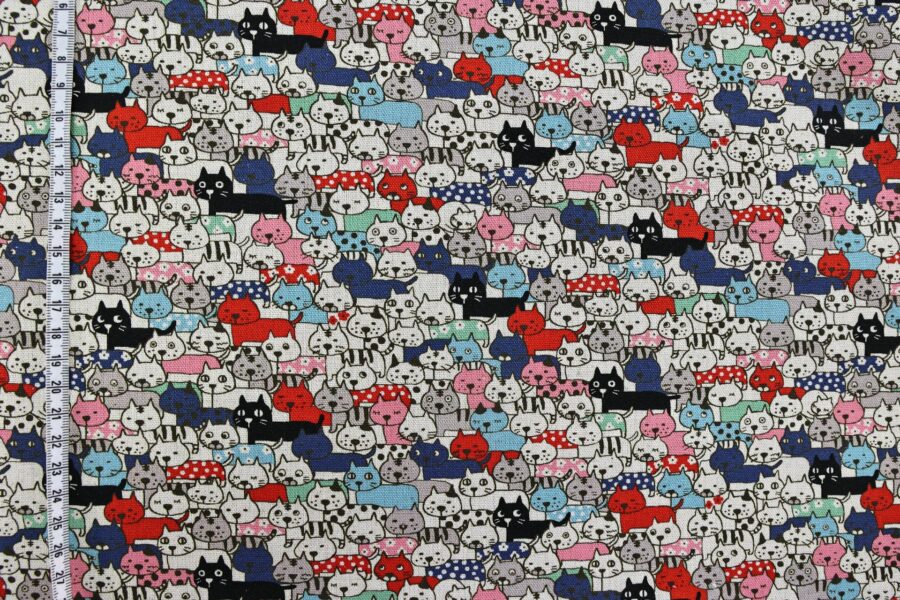 Kobayashi fabric – Colorful cats
