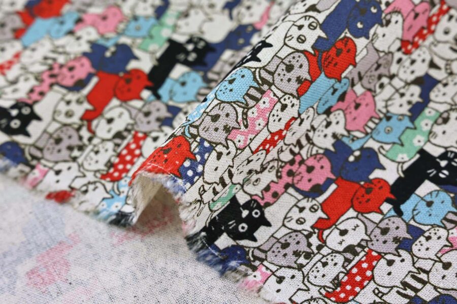 Kobayashi fabric – Colorful cats