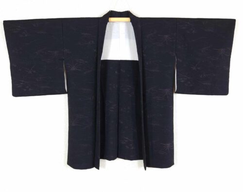 Elegant black Haori with shimmering accents