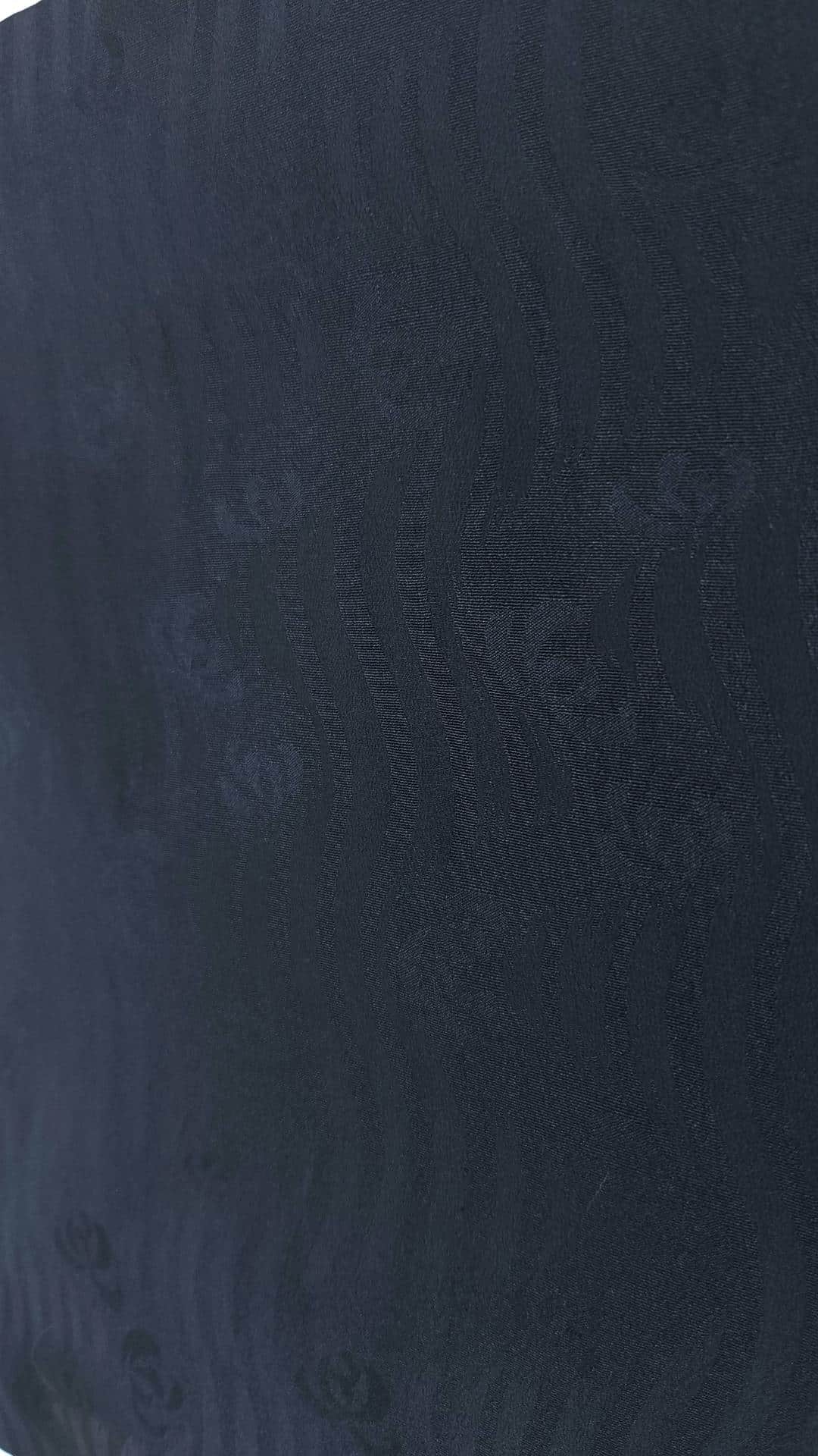 Black Haori with subtle wavy patterns
