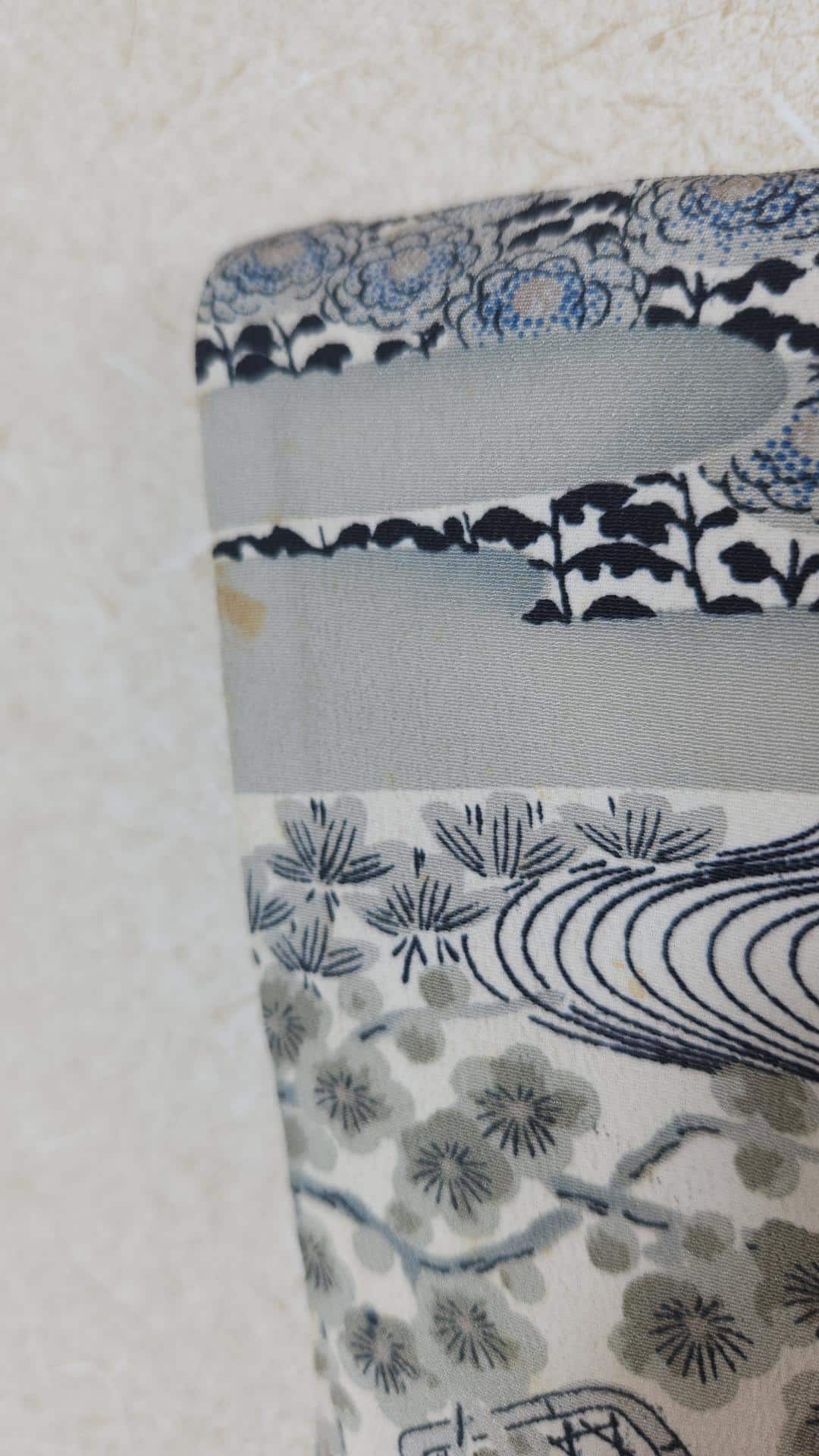 Gray Haori with traditional Japanese houses