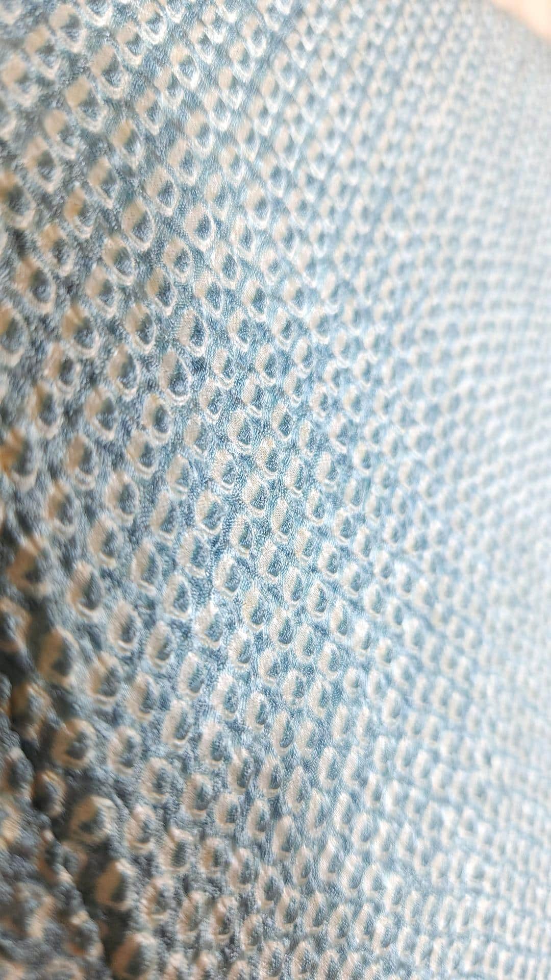 Light blue Haori with Shibori flowers