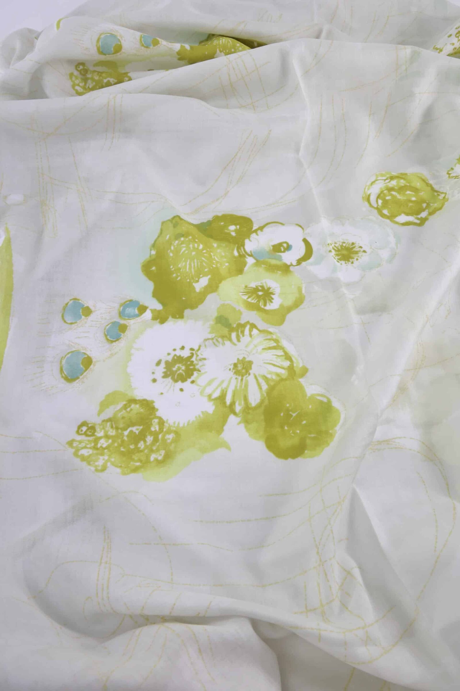 Nani IRO Komorebi organic cotton fabric yellow