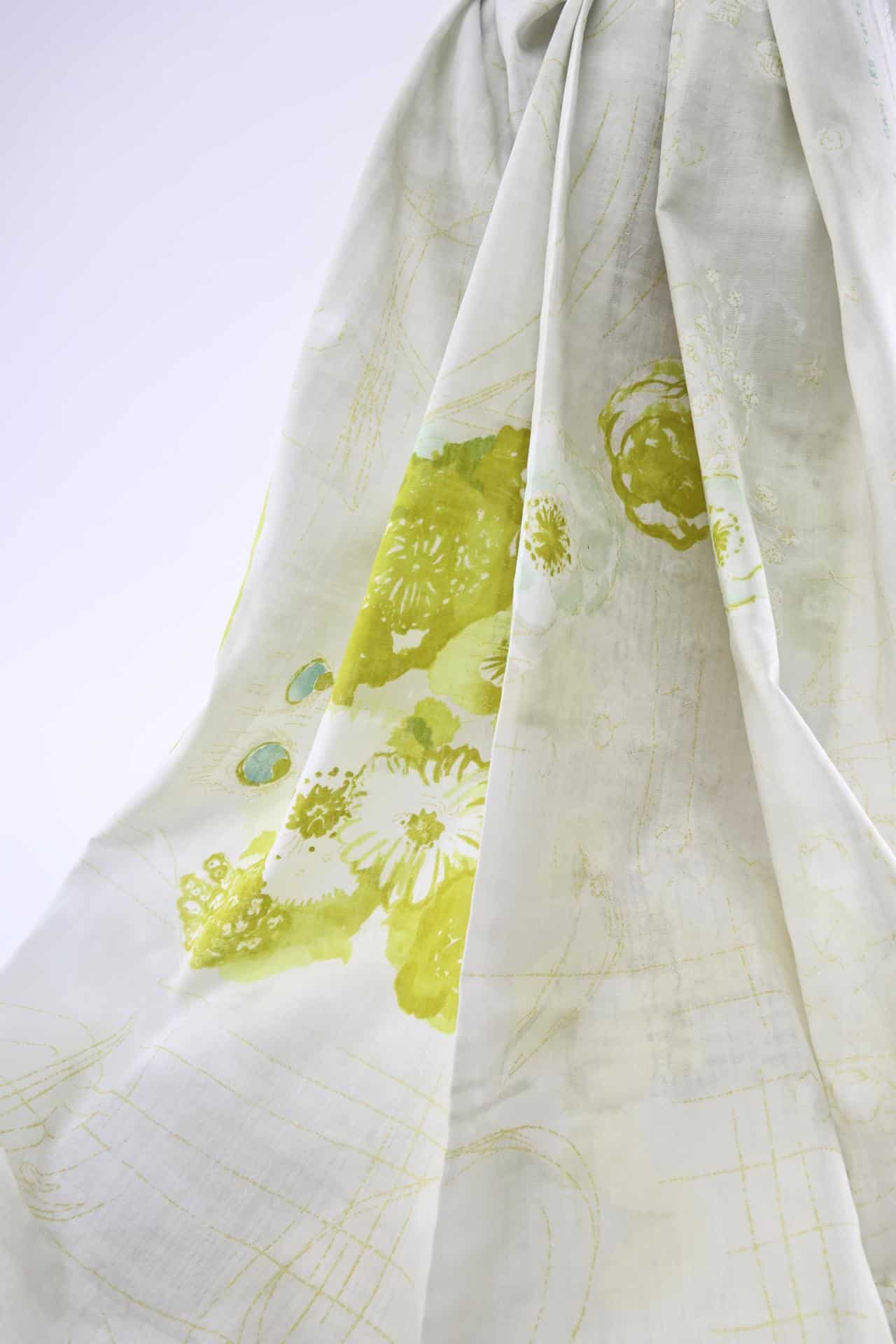 Nani IRO Komorebi organic cotton fabric yellow