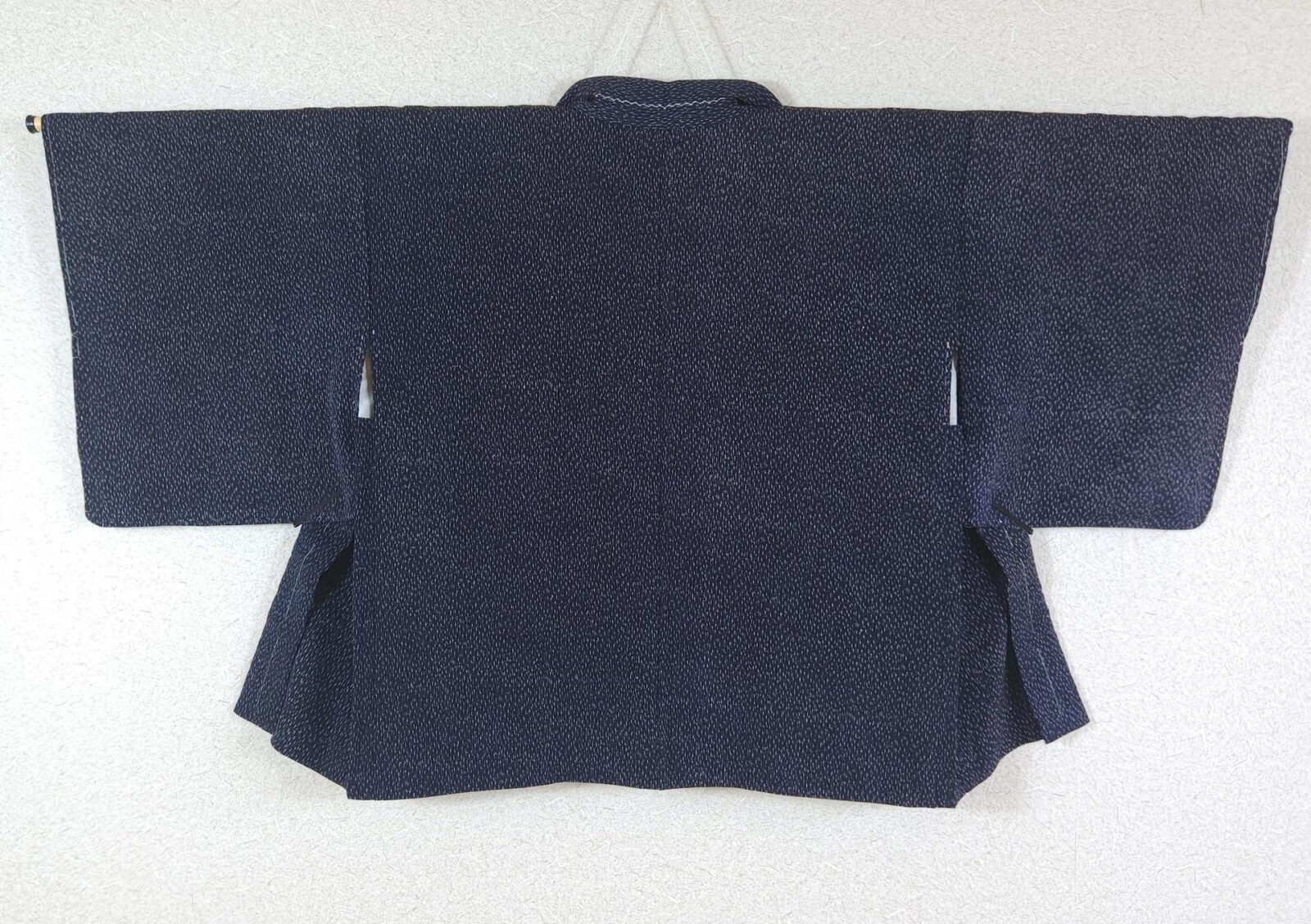 Navy blue haori with komon pattern