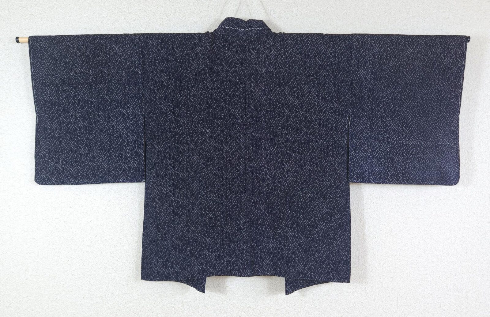Navy blue haori with komon pattern